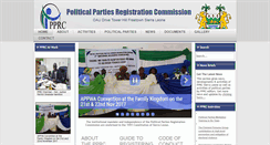 Desktop Screenshot of pprcsierraleone.org